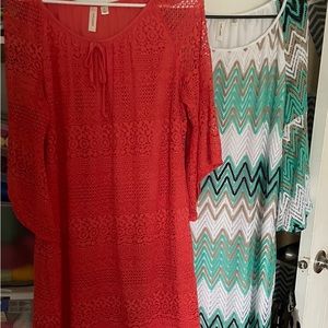 Lot of dresses 2 for $20 large and xl.